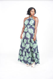 Tropic Woven Halter Dress