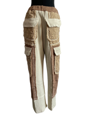 Cream/Latte Relaxed Stitch Pant