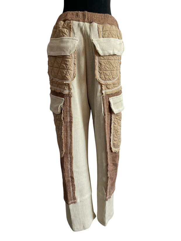 Cream/Latte Relaxed Stitch Pant