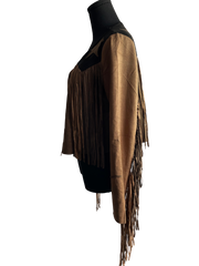 Mocha Trendy Fringe Jacket
