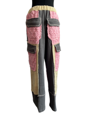 Blush/Cream Relaxed Stitch Pant