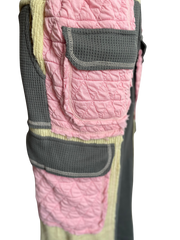 Blush/Cream Relaxed Stitch Pant