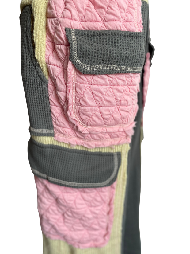 Blush/Cream Relaxed Stitch Pant