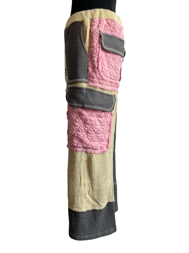 Blush/Cream Relaxed Stitch Pant