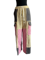 Blush/Cream Relaxed Stitch Pant