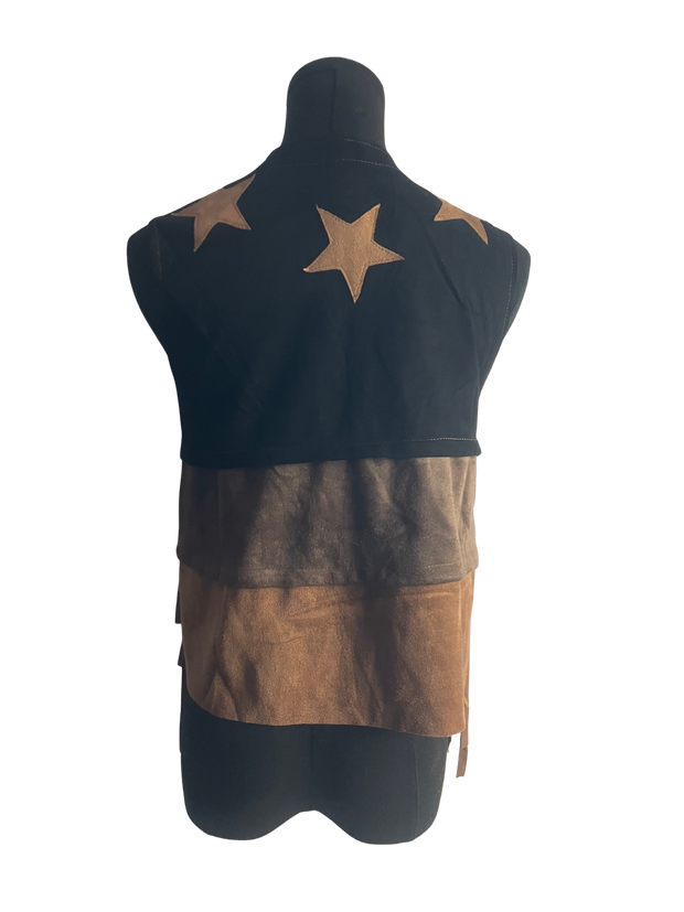 Mocha Trendy Fringe Vest