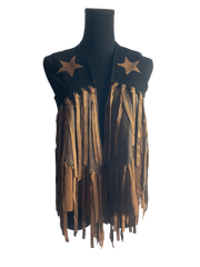 Mocha Trendy Fringe Vest