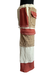 Latte/Brick Relaxed Stitch Pant