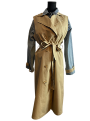 2 In 1 Denim Trench Coat